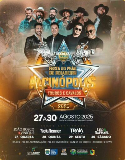 Imagem da notícia Tudo pronto para o evento mais esperado: Festa do Peão de Alcinópolis começa nesta quarta-feira